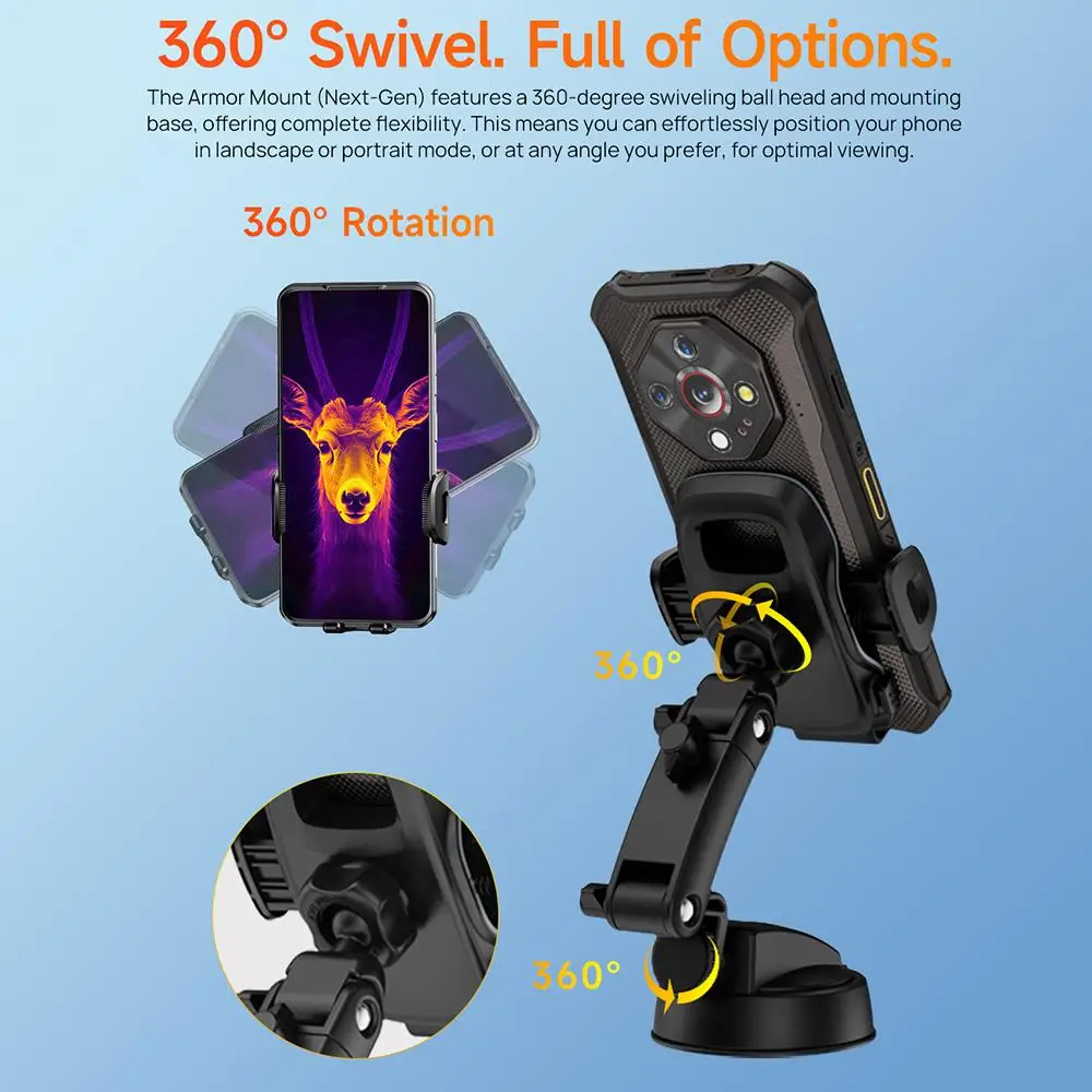 Ulefone UAN16 Armor Mount Car / Desktop Phone Holder