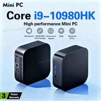 Windows 11 Pro Mini Pc Intel i9 10980HK i3 6100U Mini PC Computer 16GB 32GB RAM 1TB SSD Gaming PC Wifi 6 BT5.2 Mini PC Desktop