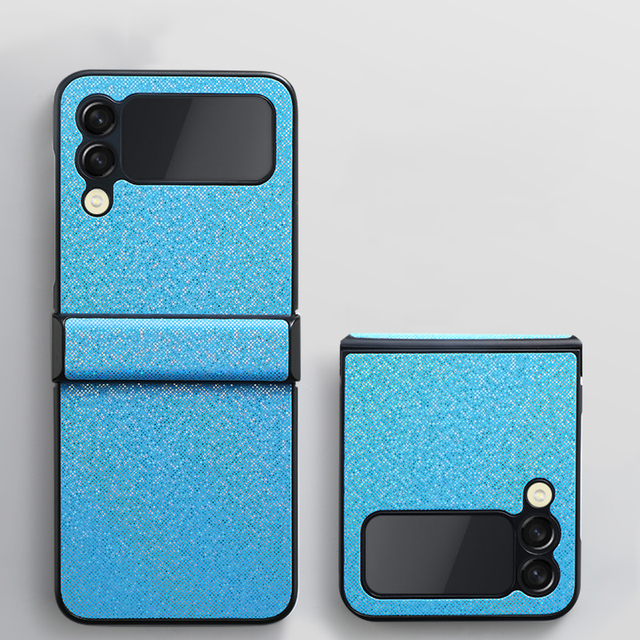 Flip 3 Funda Case for Samsung Galaxy Z Flip 3 Fish Scales Glitter Hinge Coque Full Shock Proof Protetcion Phone Case Cover