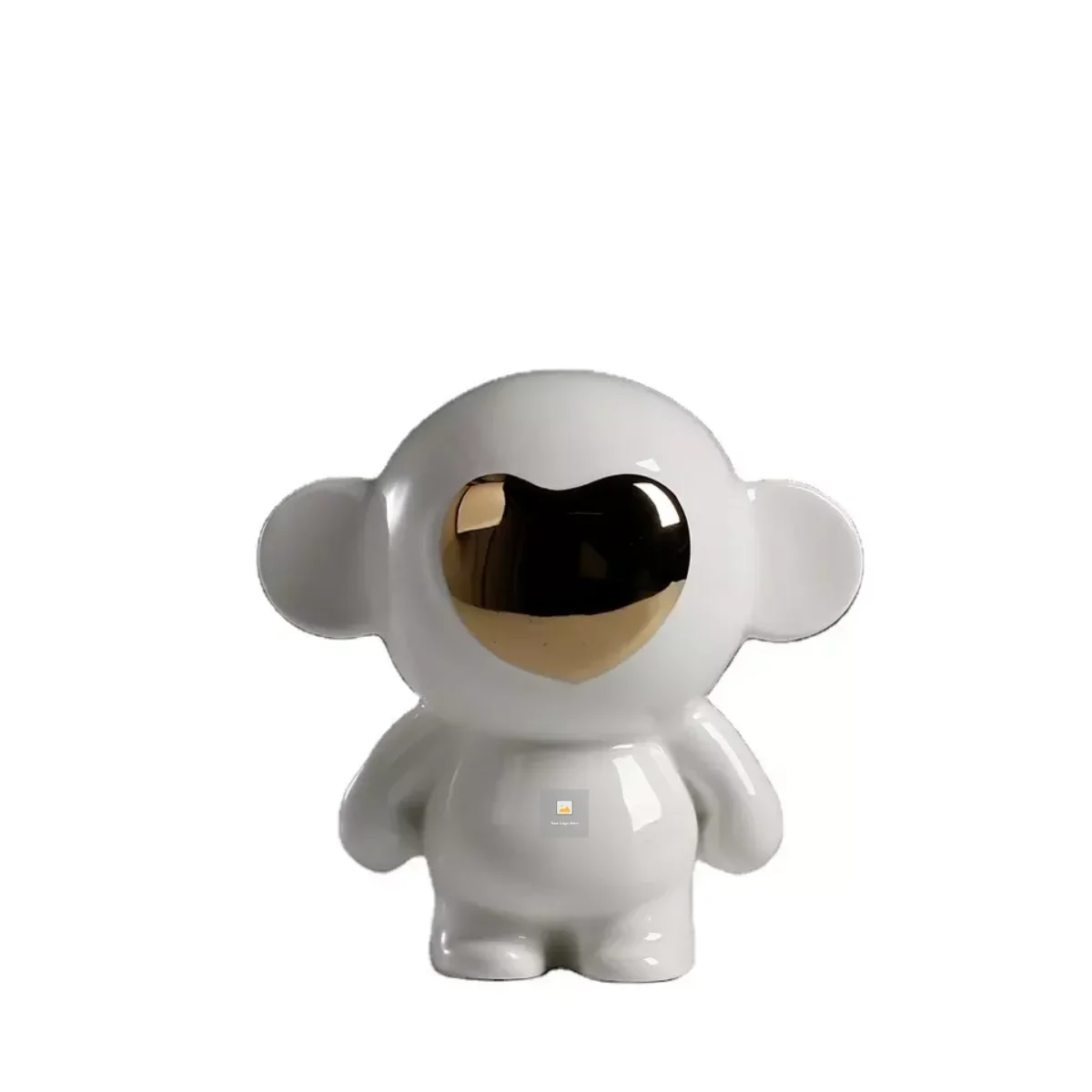 

luxury ornament true gold plated monkey statues Sublimation Christmas Ornament creative home decor accessory