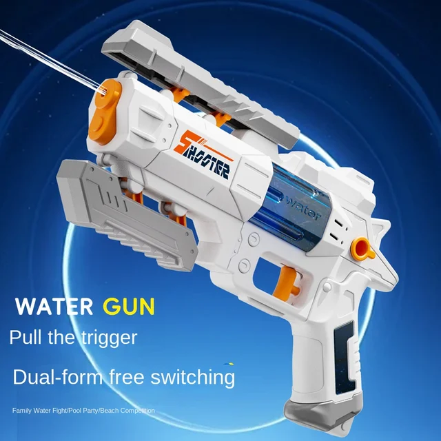 New left wheel Water Gun with transformable manual firing for outdoor continuous water play Toys for Boys and Girls in summer 2