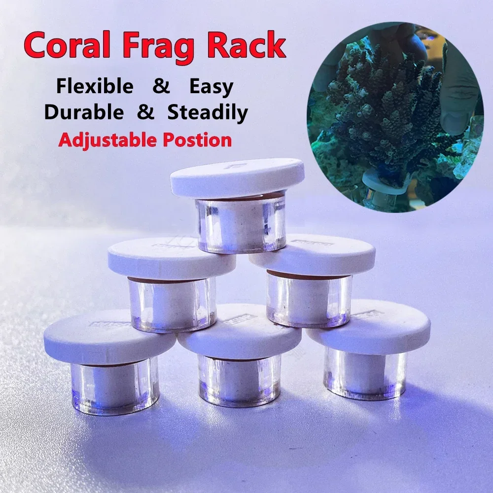 6pcs a Lot Coral Frag Rack Easy Adjustable Cultivation Live SPS Brackets Holder Marine Reef Fish Aquarium Spare Parts Plug Plate aquarium clip holders aquarium clip holder rubber suction cup holders