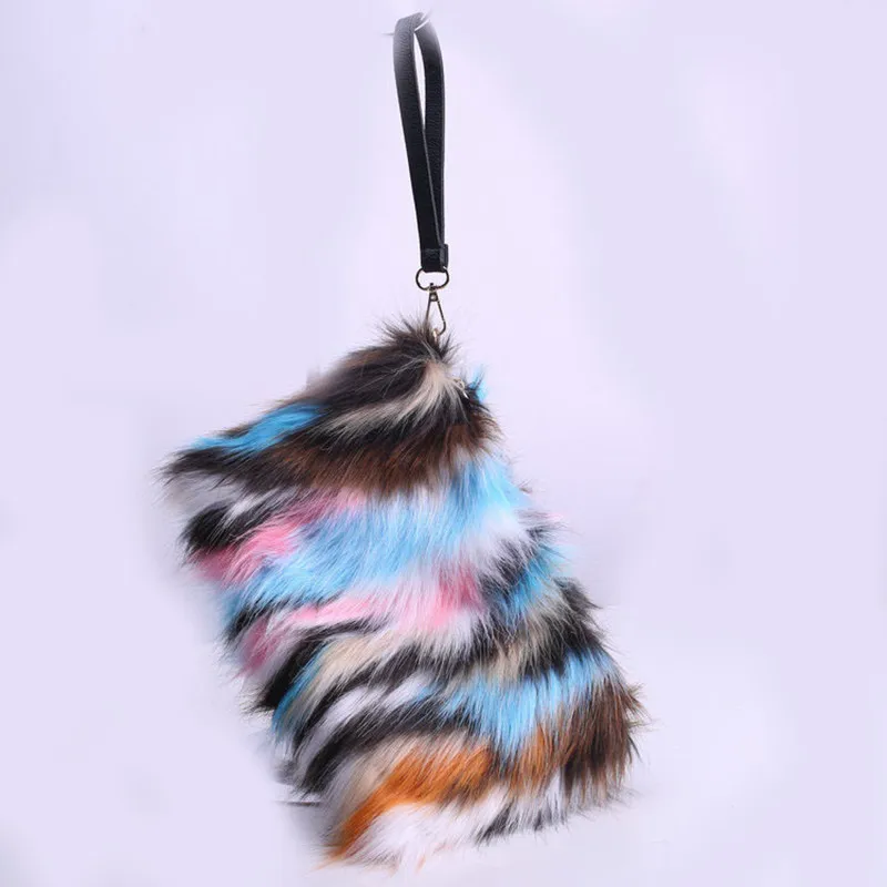 

2023 new women's plush purse clutch bag fashion women's plush shoulder bag new fashion wholesale