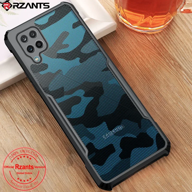 

For Samsung Galaxy A12 Case Camouflage Acrylic PC+TPU Shockproof Airbags Armor Back Cover Shell For Galaxy A12 Rzants
