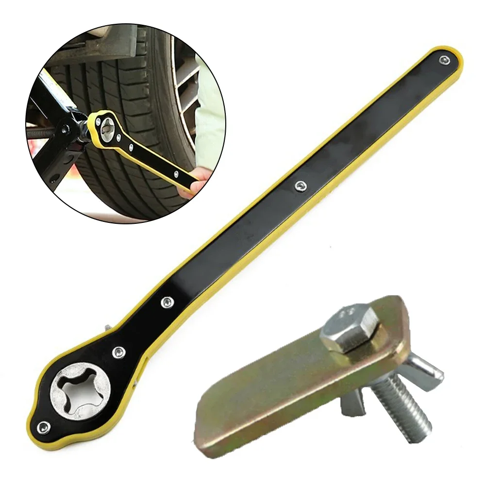Effortless Car Jack- Ratchet Wrench Scissors Tire Wheel Handle Repair Tool Cross Labor-saving Wrench With Conversion Head car jack