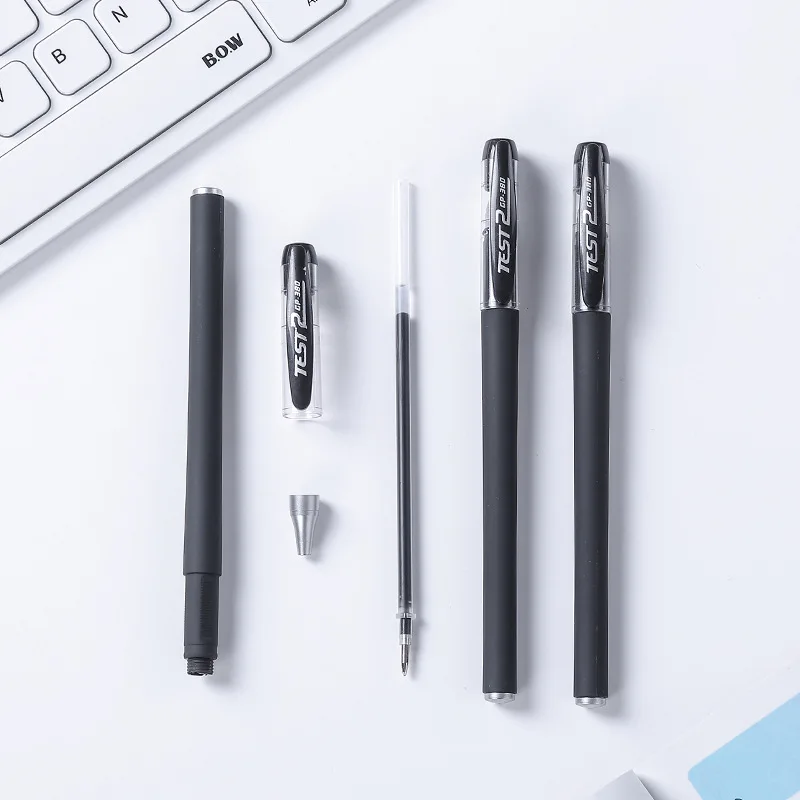 12 박스 GP-380 젖빛 젤 펜 탄소 펜 0.5mm 총알 바늘 튜브 로그인 펜 테스트 저렴한 편지지 한국어 편지지