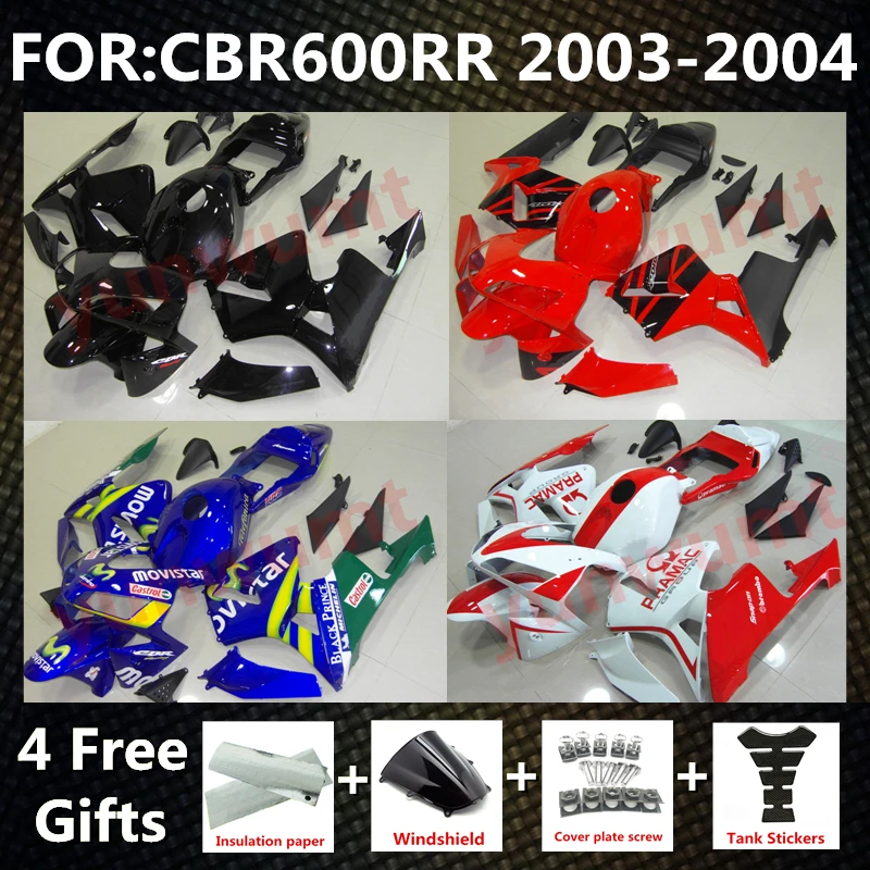 

New ABS Motorcycle Whole Injection Fairings Kit for CBR600RR F5 2003 2004 CBR600 RR CBR 600RR 03 04 Bodywork full fairing kits