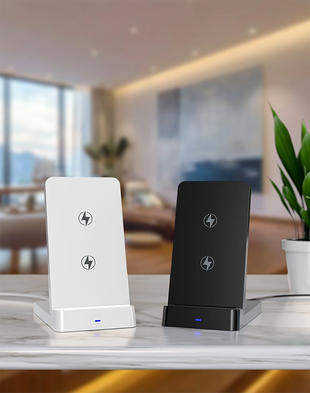 Faltbarer kabelloser Desktop-Ladeständer für iPhone 17 16 15 14 13 12 Pro Max Samsung Xiaomi 17 – Schnelle Ladestation – Detail 12