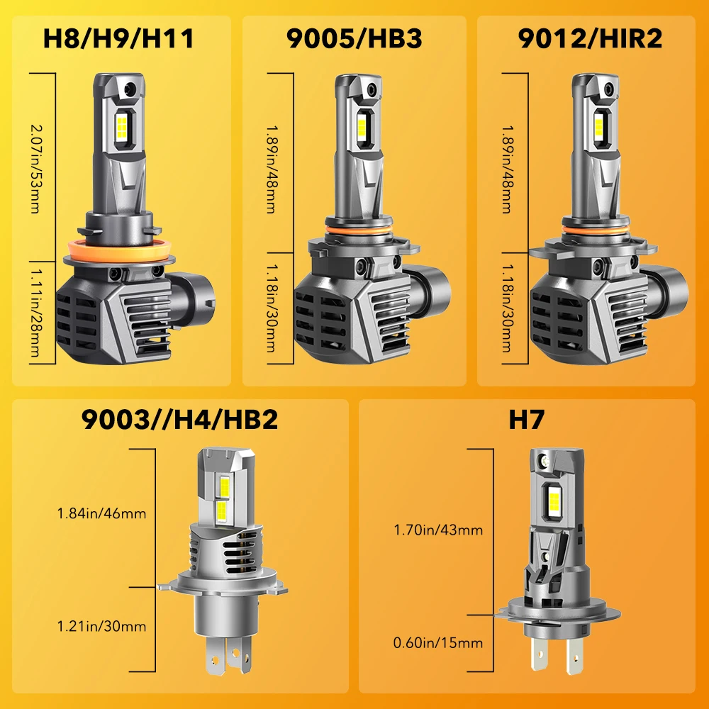 OXILAM 2 шт. 22000LM Turbo H4 светодиодные фары 120 Вт супер яркие 6500K Canbus H8 H11 9003 HB2 9005 HB3 9012 HIR2 светодиодный в 7035 CSP (art.: 3920bf6cfb29d) - 3920bf6cfb29d