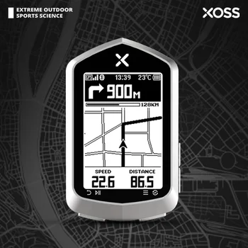 Xoss NAV 프로 자전거 컴퓨터, NAV 플러스, GPS 자전거 무선 속도계, 사이클링 지도 내비게이션, 블루투스 ANT + 주행 거리계 케이던스