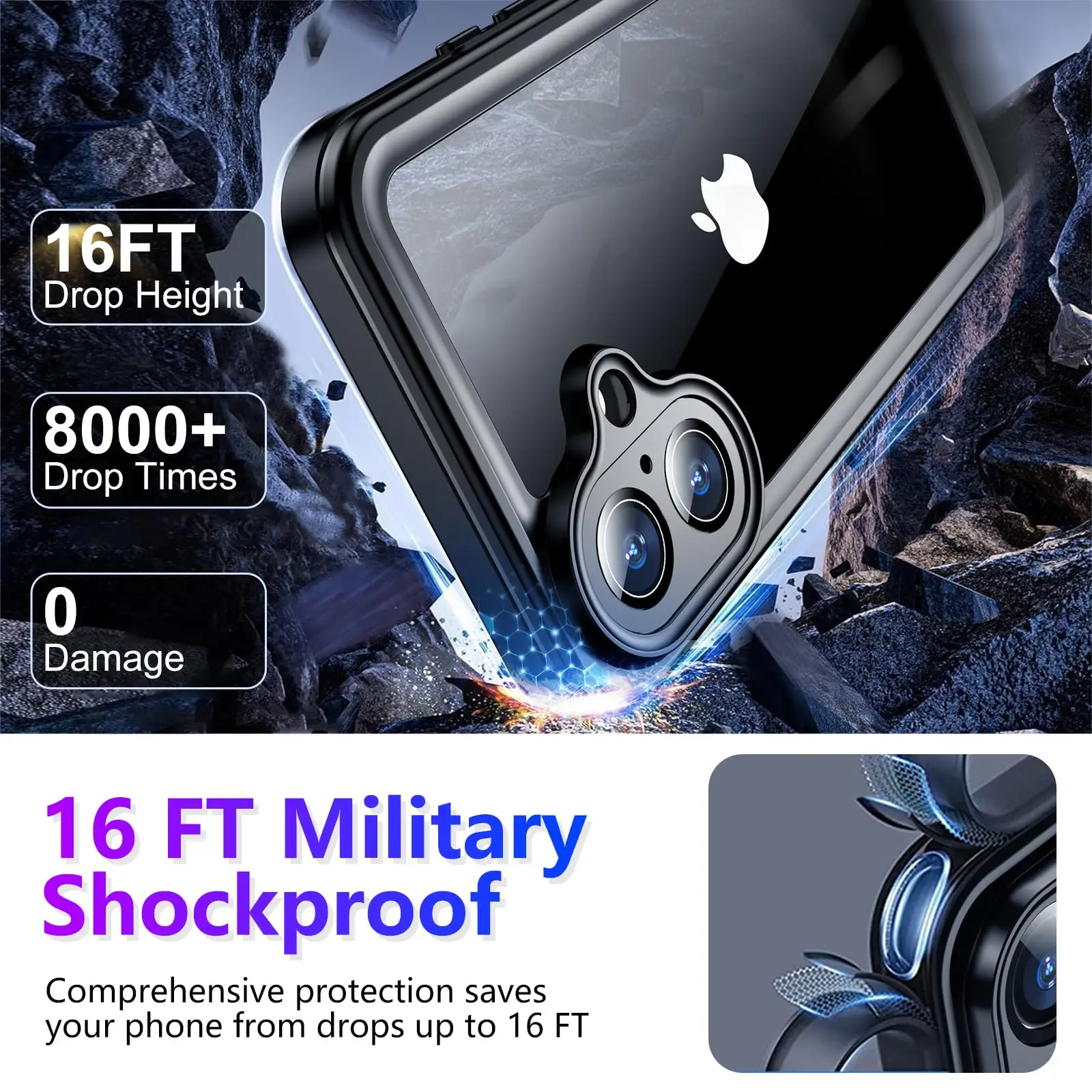 Shellbox Professional 360-Degree All-Inclusive Waterproof and Anti-Drop Phone Case