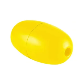 Boa di segnalazione per acqua profonda gialla da 5,1' x 2,95' (1 pezzo) per barche, pesca ai granchi, moli, piscine, kayak, nuoto