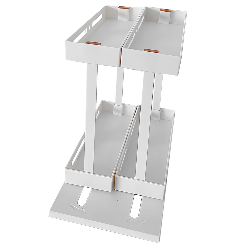 

Kitchen Spice Rack Sliding Storage Organizer Cabinet Desktop Toiletry Jar Holder Spices