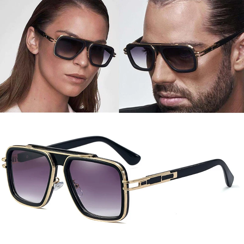 

2023 Fashion Classic Metal LXN-EVO Style Gradient Pilot Sunglasses Men Women Vintage Brand Design Sun Glasses unisex oculos