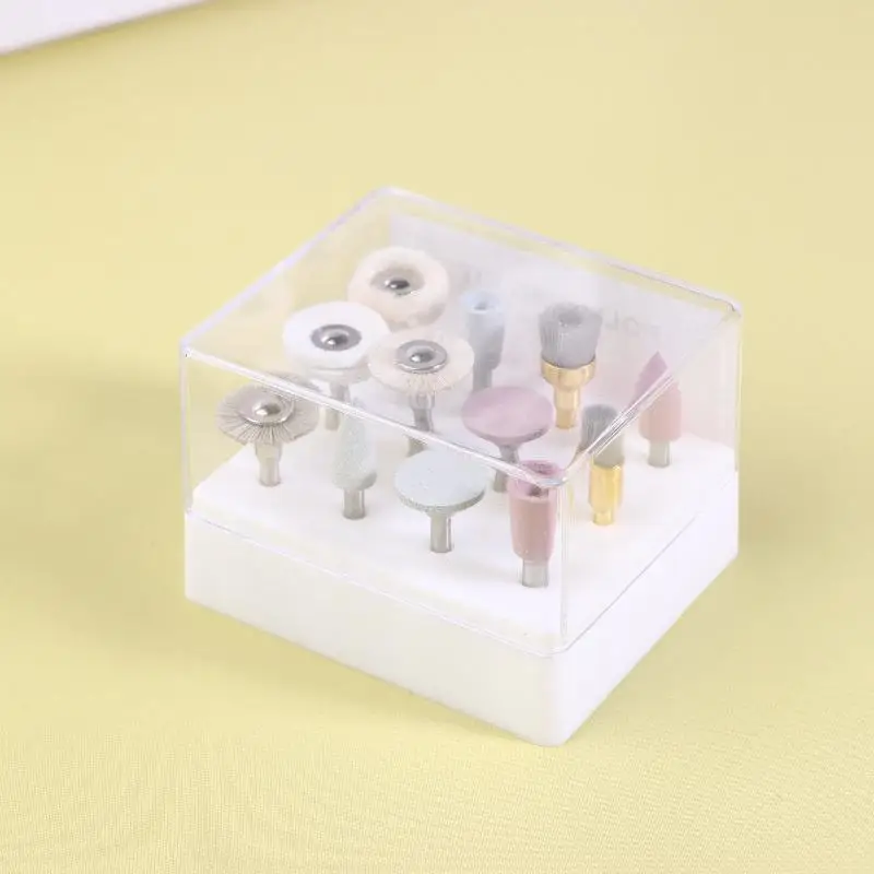 12개 업그레이드된 실리콘 및 브러시 연마 헤드 혼합 연마 세트 - 연마 페이스트로 고광택 연마 효과를 달성
