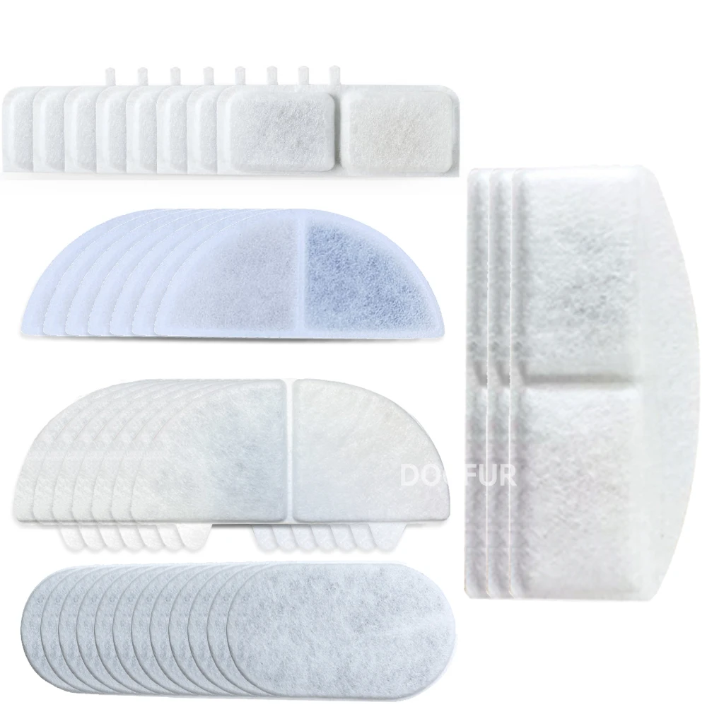 Description Picture 4 of itemReplacement Rectangle Filters for Cat Water Fountain Dispenser Feeders Pet Water Fountain Activated Carbon Replaced Filter