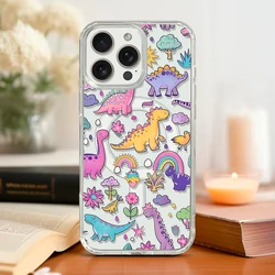 Adorable Dinosaur-Themed Magnetic Transparent Phone Case for iPhone 11 (A03)