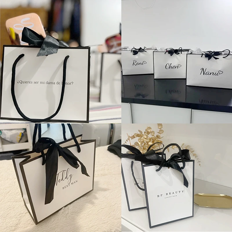 10 Pcs Custom Logo Paper Gifts Bag For Small Business Jewelry Personization Packages Wedding Favors Valentines Day Gifts Bags 3 Sf7109648a7c64ced84b03e618018cc1fs