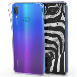 Crystal Clear Soft TPU Silicone Back Cover - Transparent Phone Case for Huawei Nova 3E (Clear)