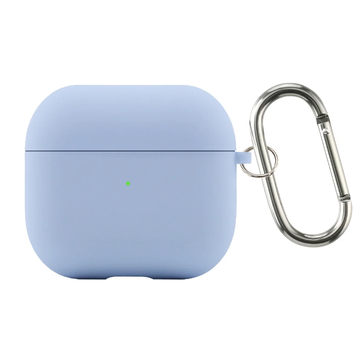 Flocking Silicone Bluetooth Headphone Case with Metal Buckle - Wireless Charging Compatible Cover