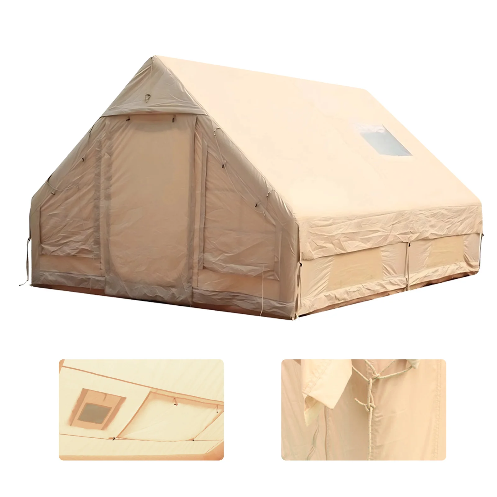 Inflatable House with Skylight Air Glamping Tents Easy Setup Inflatable Camping Tent for Camping