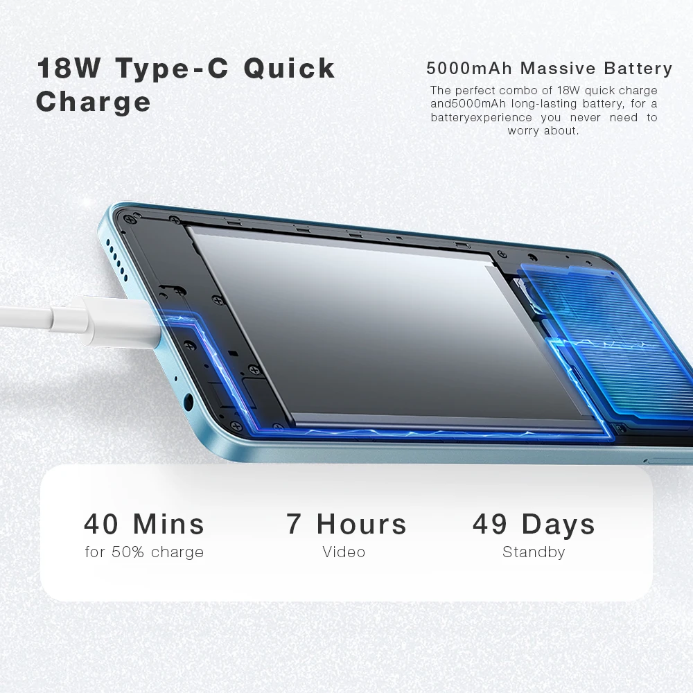 itel S24 ブラック スマートフォン 8GB+256GB 6.6インチHD サイド指紋