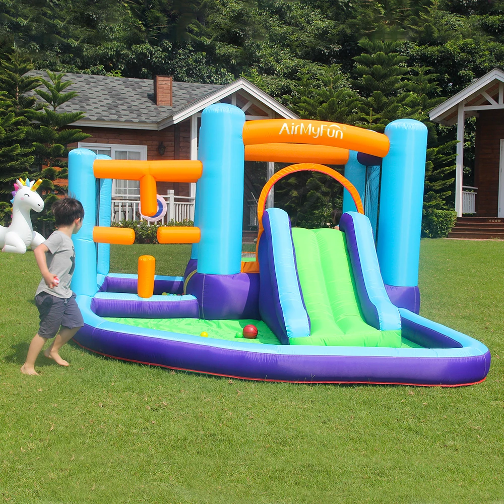 Airmyfun, лидер продаж, летний детский заводской прямой прыгающий замок, батуты для улицы, надувной прыгающий домик, батут
