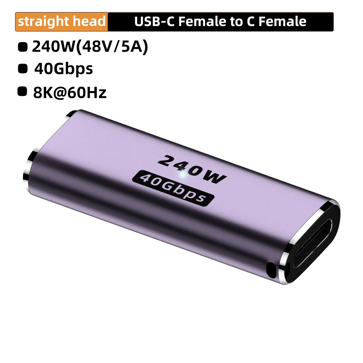 ตัวเลือกสินค้า อะแดปเตอร์ USB-C 40Gbps ชาร์จเร็ว 240W สำหรับ MacBook และอุปกรณ์ USB-C