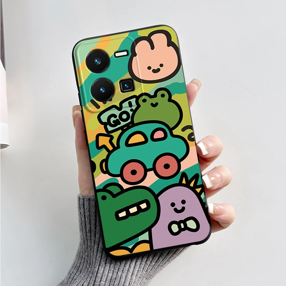 Fashion Cartoon Phone Case with Beautiful Painting Design - Protective Back Cover