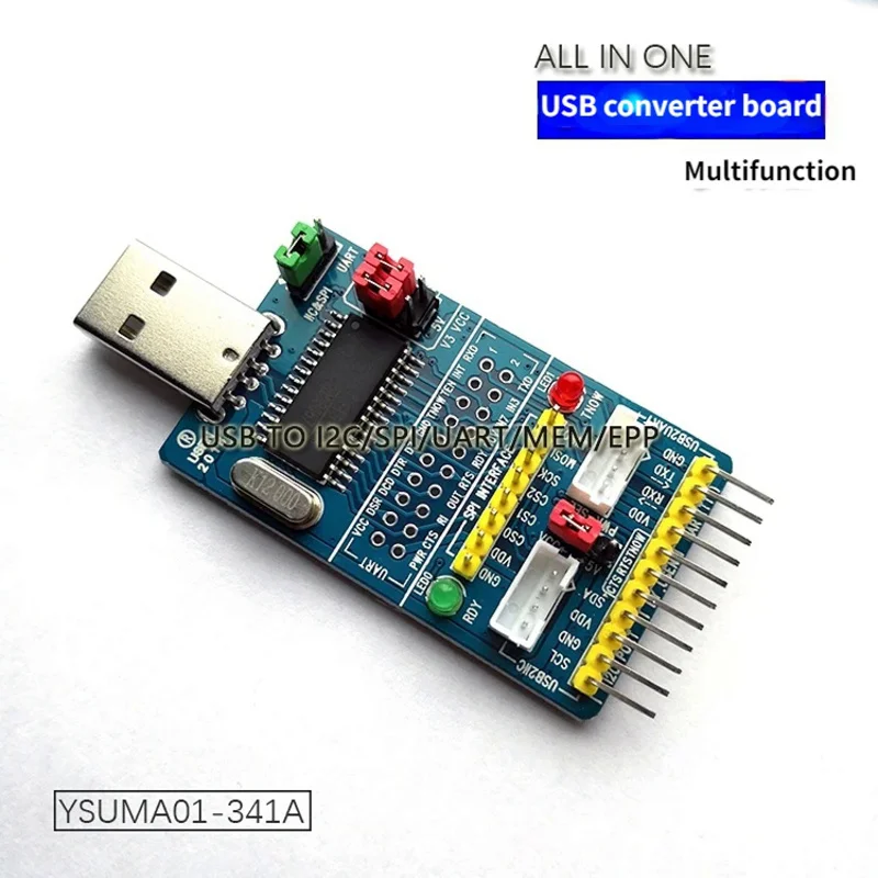 Modulo Convertitore Porta USB Modulo USB a UART Parallelo Seriale a UART IIC SPI TTL ISP EPP MEM Componenti CH341A