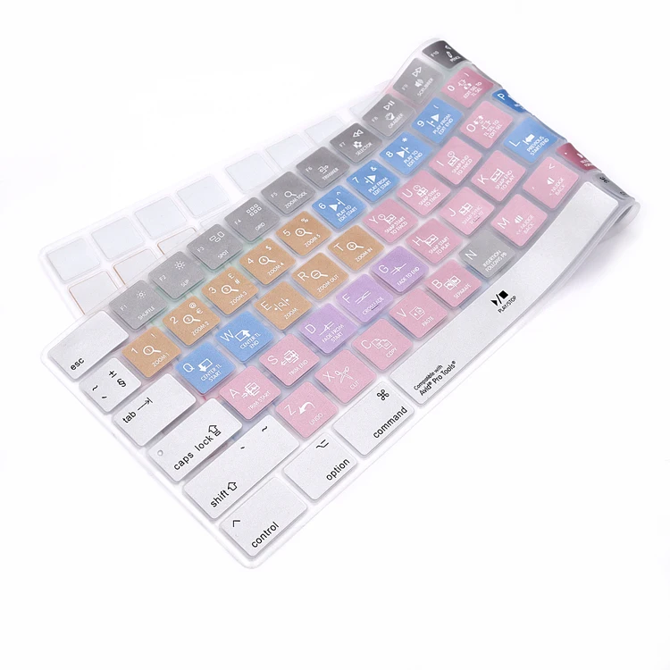 HRH Avid Pro Tools Shortcuts Keyboard Skin Cover US/EU VersionLaptop for MacBook Air Pro Retina 13\