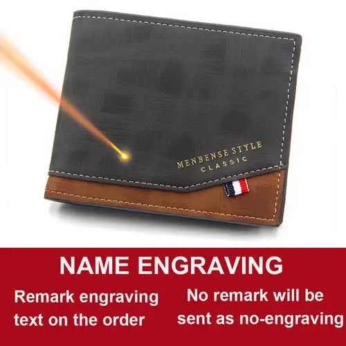 Free Name Engraving Men Wallets Slim Coin Pocket Photo Holder New Short Small Male Wallet Card Holder Frosted Leather Men Purses - Image 7