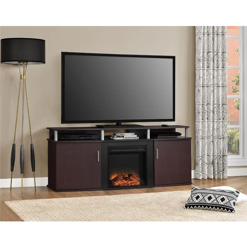 

Electric Fireplace TV Console for TVs up to 70", Cherry