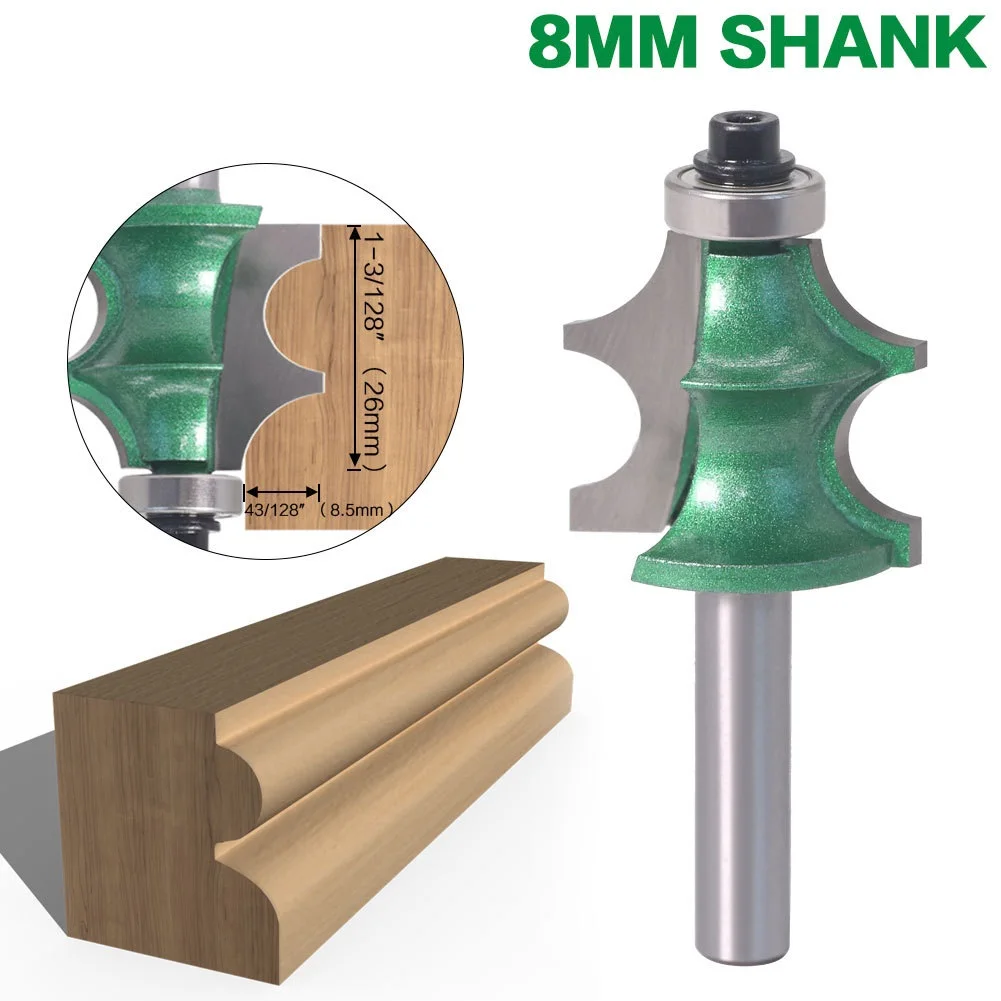 

1pcs 8mm Shank Drawing Line Router Bit for Wood With Bearing Woodworking Tools
