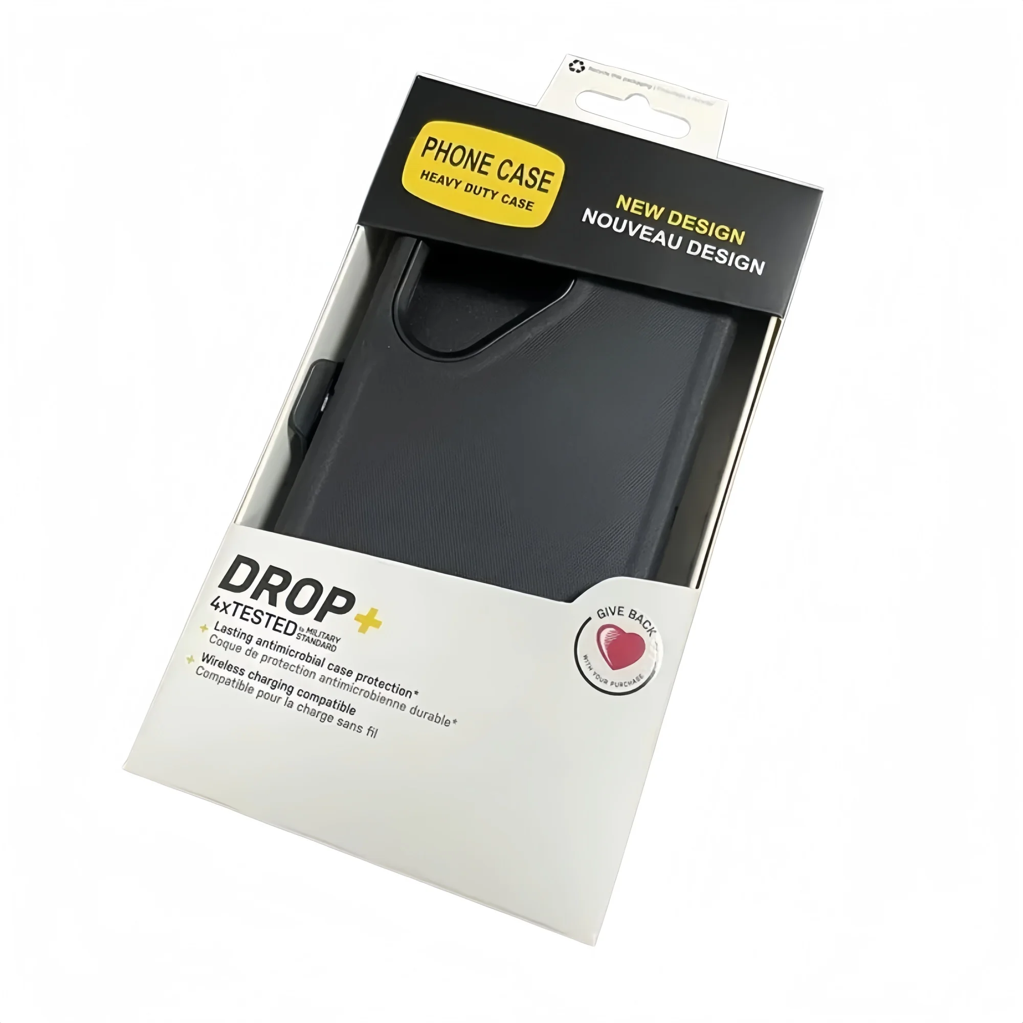 Rugged Military Grade Armor Defender Phone Case with Clip Box and Anti-Drop Protection
