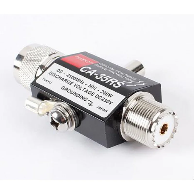Ca-35Rs Pl259 So239 Radio Connector Adapter Repeater Coaxial Antenna Surge Protector
