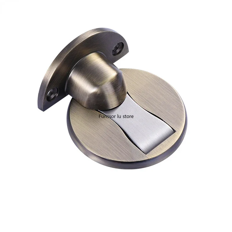 Magnet Door Stops 1pc Magnetic Door Stopper Non-punch Six Colors Available Holder Hidden Doorstop Furniture Hardware