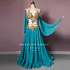 customized belly dance costume women's new set sexy fairy style big dress performance outfit exotic dancewear
