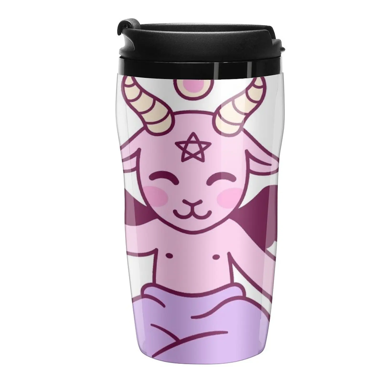 

Милый мультяшный сатана, kawaii Baphomet дорожная кофейная кружка, роскошная чашка, кофейный набор