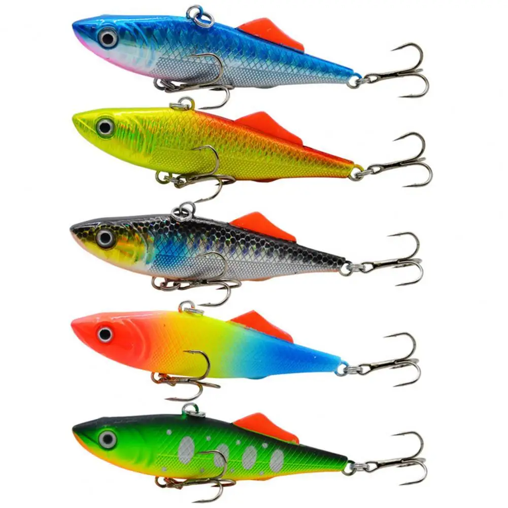 

6.5cm/15g Plastic Hard Bait Realistic Strong Bicyclic Rings Sinking VIB Bait Fishing Accessory