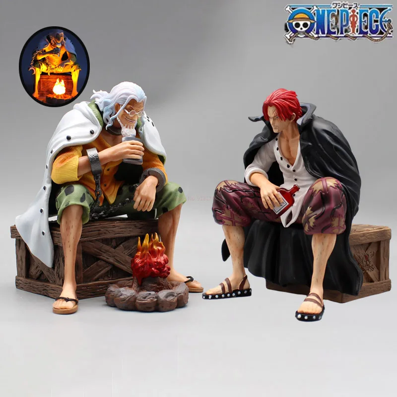 

New One Piece Figure Silvers Rayleigh Shanks Anime Figures Silvers Rayleigh Special Bonfire Delivery Figures Pvc Collection Toys