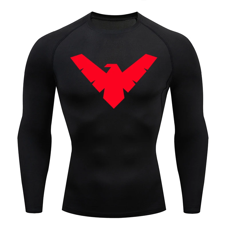 Men Sports Top Compression Shirt Short Sleeve Long Sleeve Quick Dry Gym Workout