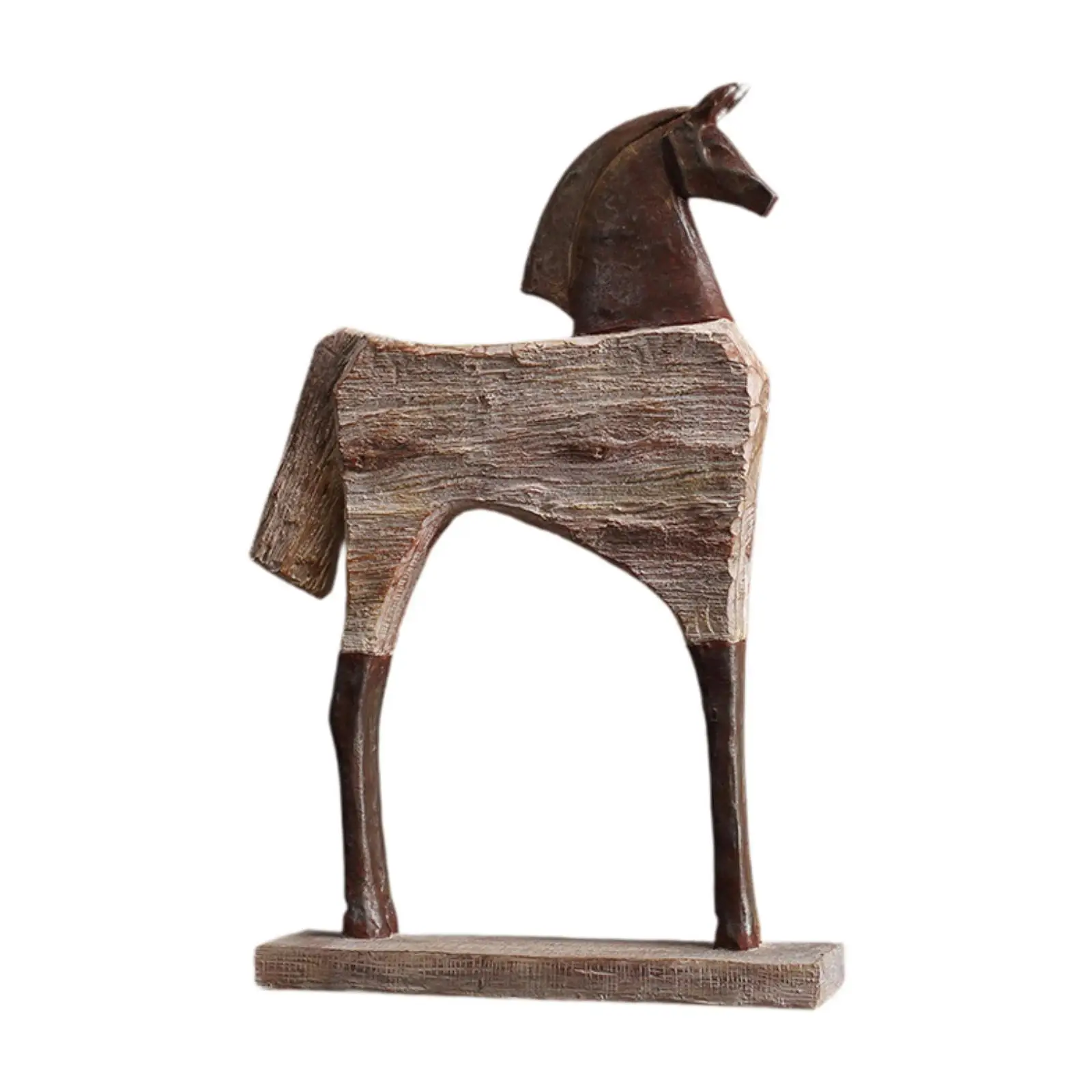 Horse Statue Desktop Decoration Abstract Art Handmade Craft for Studios