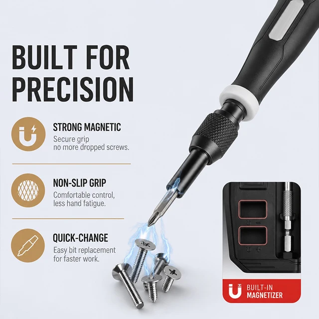 152 in 1 Precision Magnetic Manual Screwdriver Set, Professional Repair Kit for Laptop PC Phone Game Console Watch, T5 T6 Torx 2