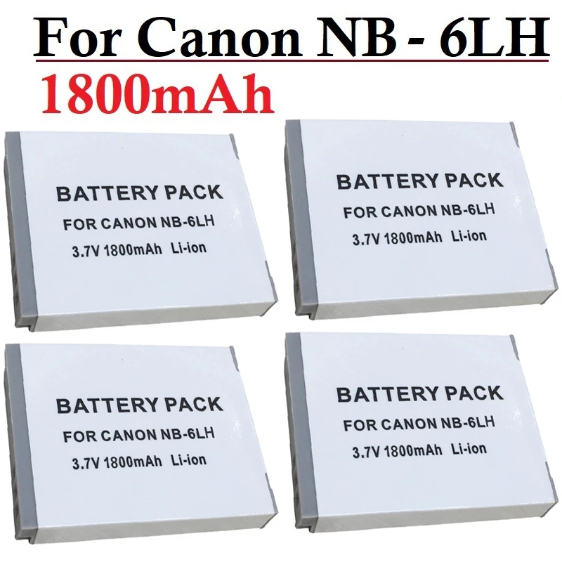 Batterie Da 1800Mah Batteria Per Fotocamera Nb 6L Nb6Lh Nb-6L Per Canon Power-Shot Ixus 310 Sx240 Sx275 Sx280 Sx510 Sx500 Hs 95 D10 D20 D30