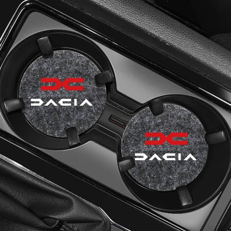 Car Badge Cup Holder Mat Bottle Pad Antislip Coaster Auto Accessories