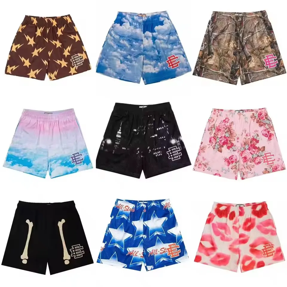 Eric Emanuel EE Men's Casual Sports Shorts Summer Gym Workout Mesh Shorts