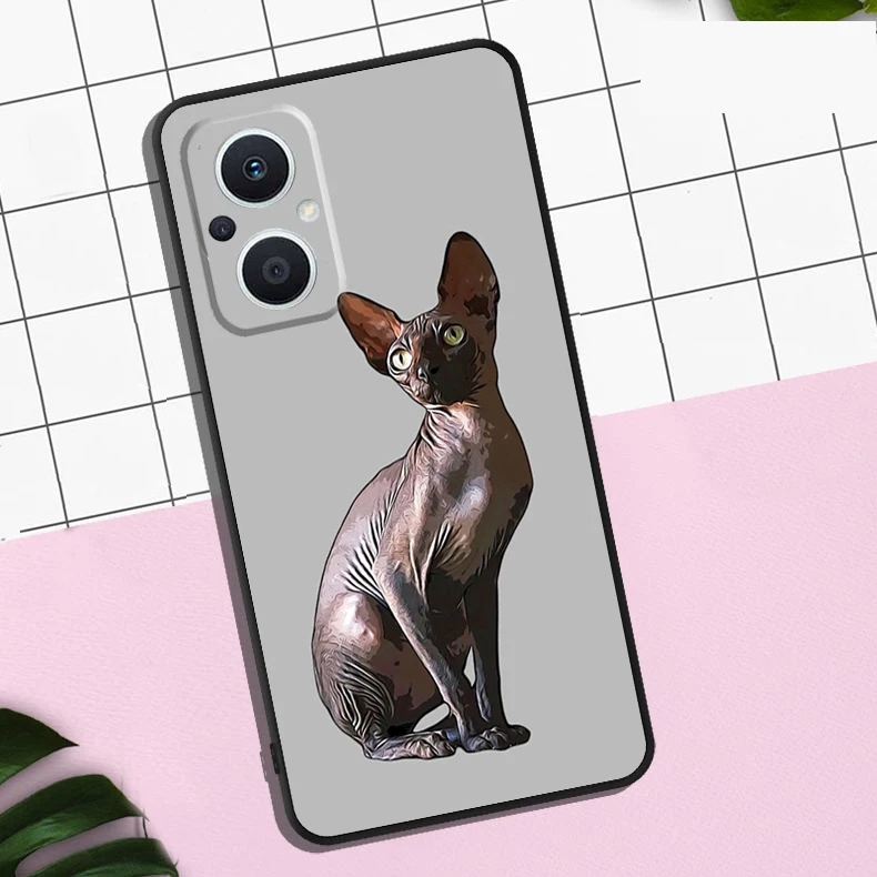 Elegant Sphynx Cat Design Phone Case – Premium Protection & Style