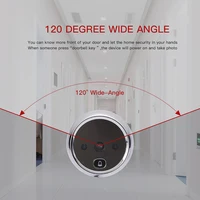 KAK 2.8" LCD Screen Electronic Door Viewer Bell IR Night Door Camera Photo Recording Digital Door Viewer Smart Peephole Doorbell 2