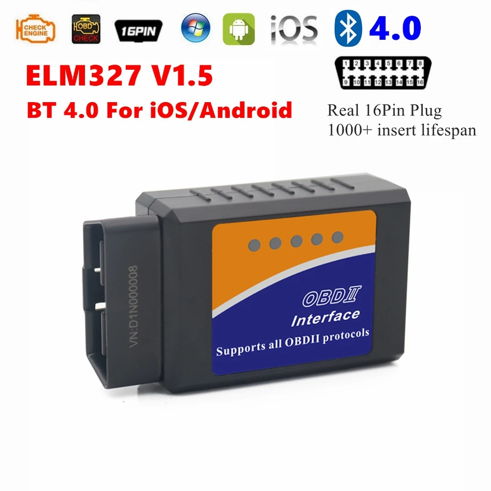 Hot V02H4 / V03H4 Mini Elm327 Bluetooth V2.1 Scanner Automatico Elm327 Per Ios Obd2 12V Elm 327 Strumento Diagnostico Per Auto